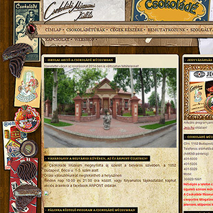 Csokoládé Múzeum - webdesign és arculattervezés
