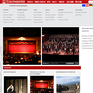 Eutheater - webdesign és arculattervezés